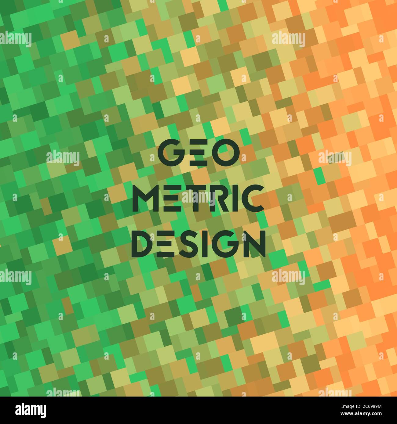 Background with geometry texture. Vector illustration. Gradient green ...