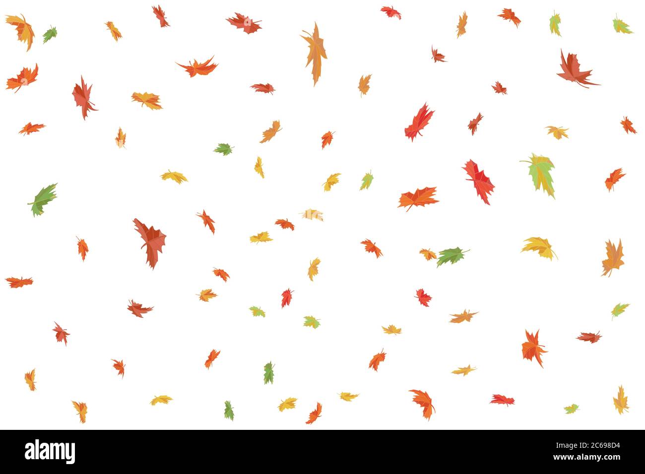 Maple Leafs background. Autumn wallpaper Vector illustration. Stock Vector