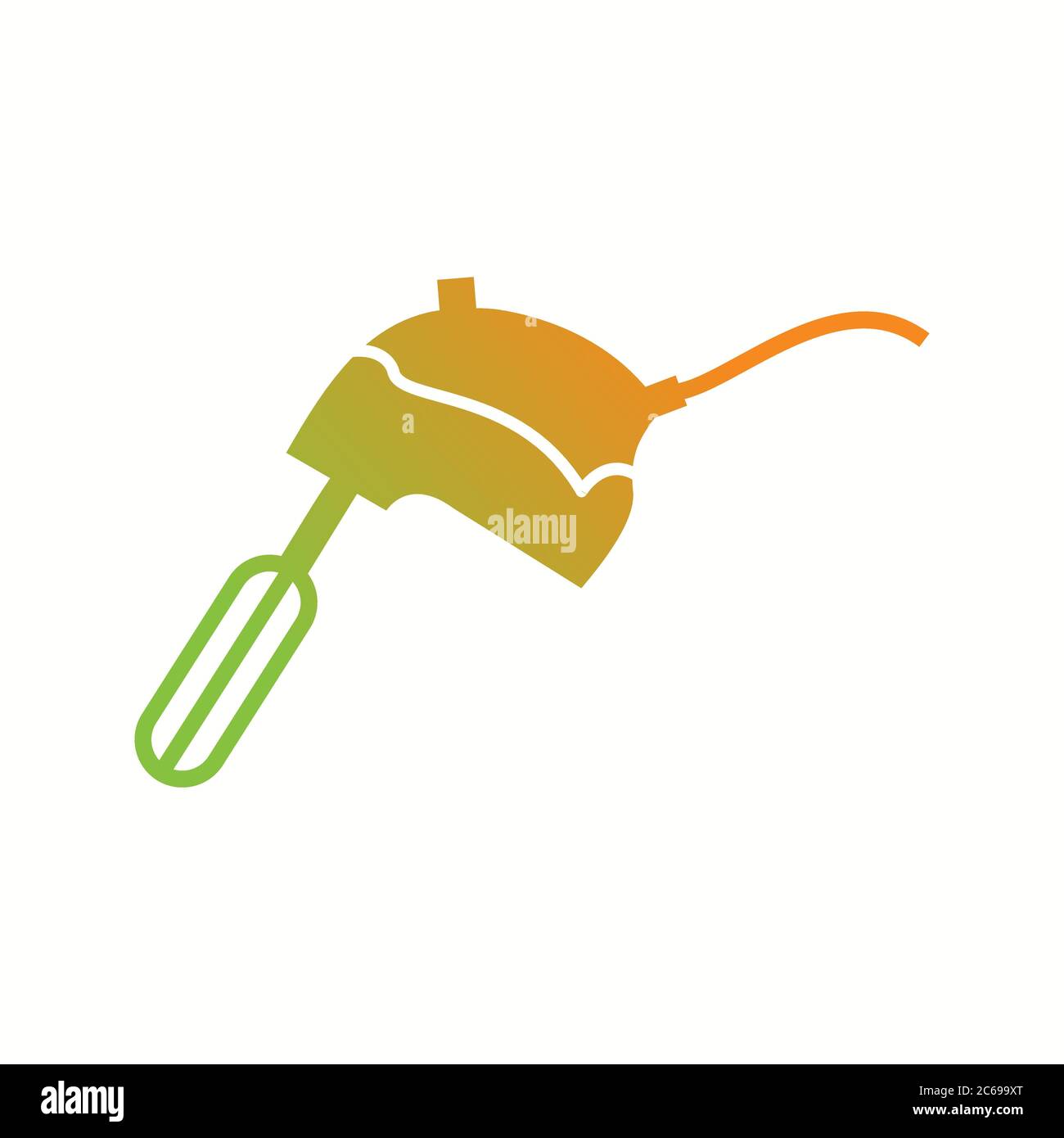 Unique Mixer Glyph Vector Icon Stock Vector