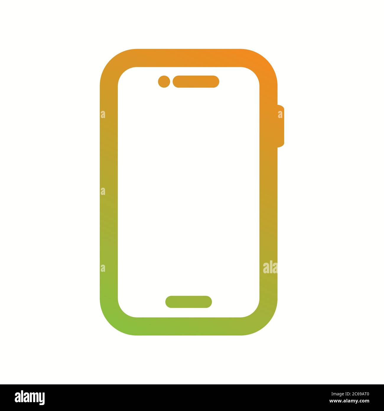 Unique Smartphone Glyph Vector Icon Stock Vector