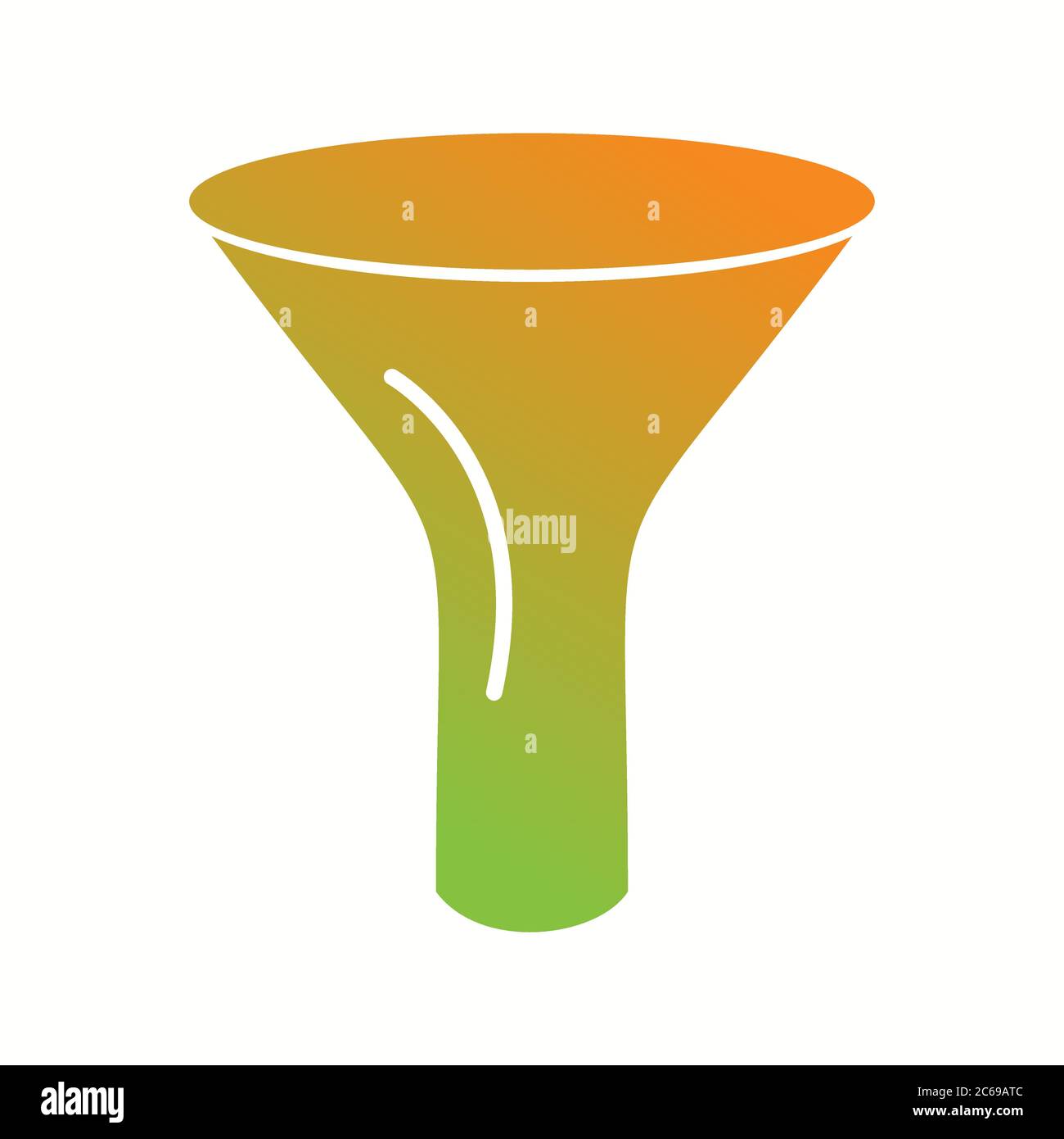Unique Funnel Vector Glyph Icon Stock Vector Image & Art - Alamy