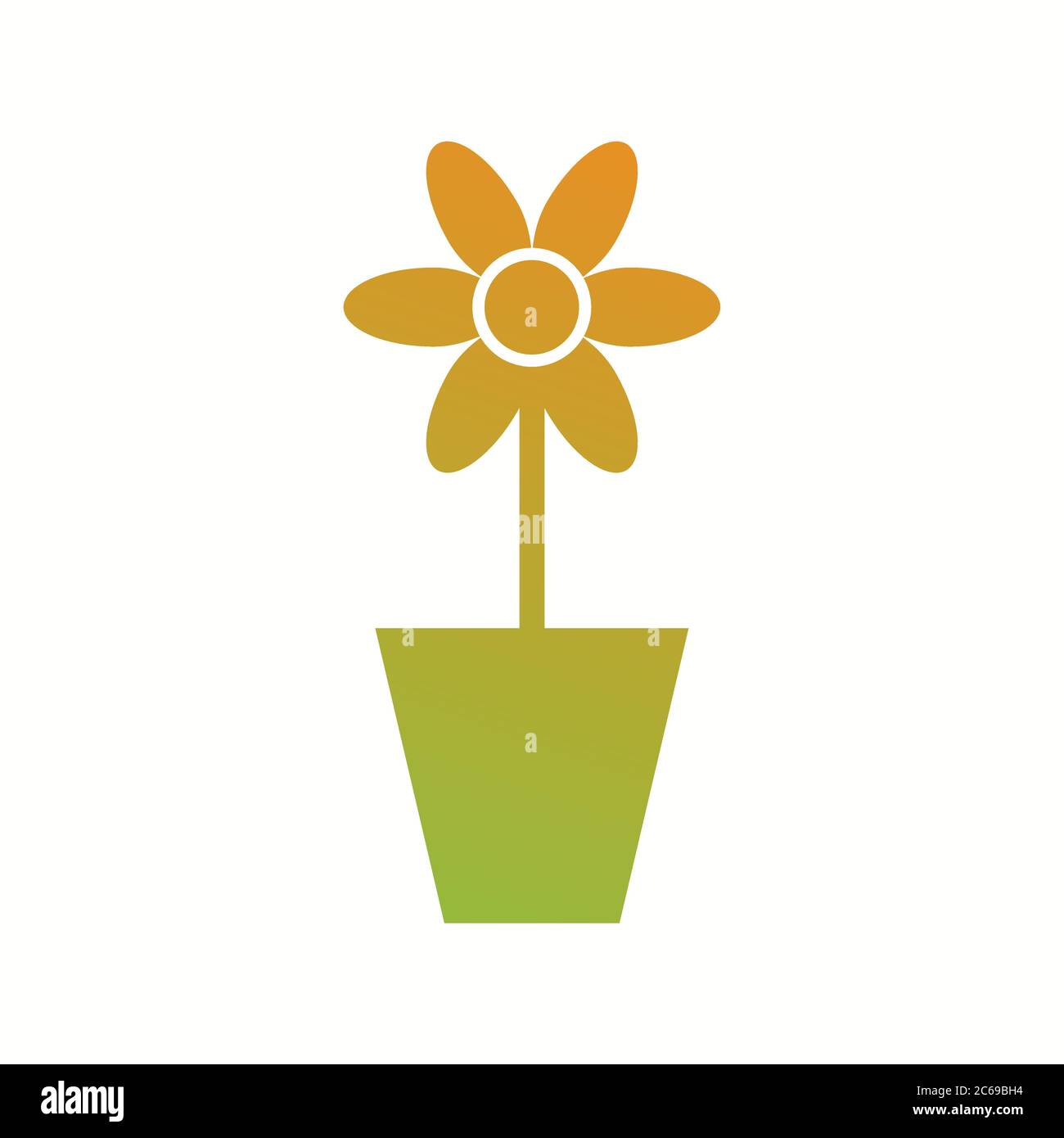 Unique Plant in Pot Vector Glyph Icon Stock Vector Image & Art - Alamy