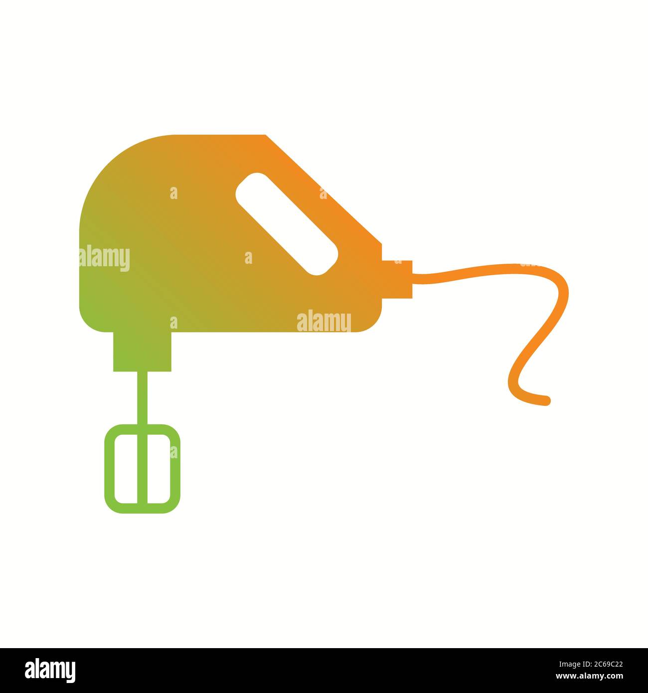 Unique Mixer Vector Glyph Icon Stock Vector