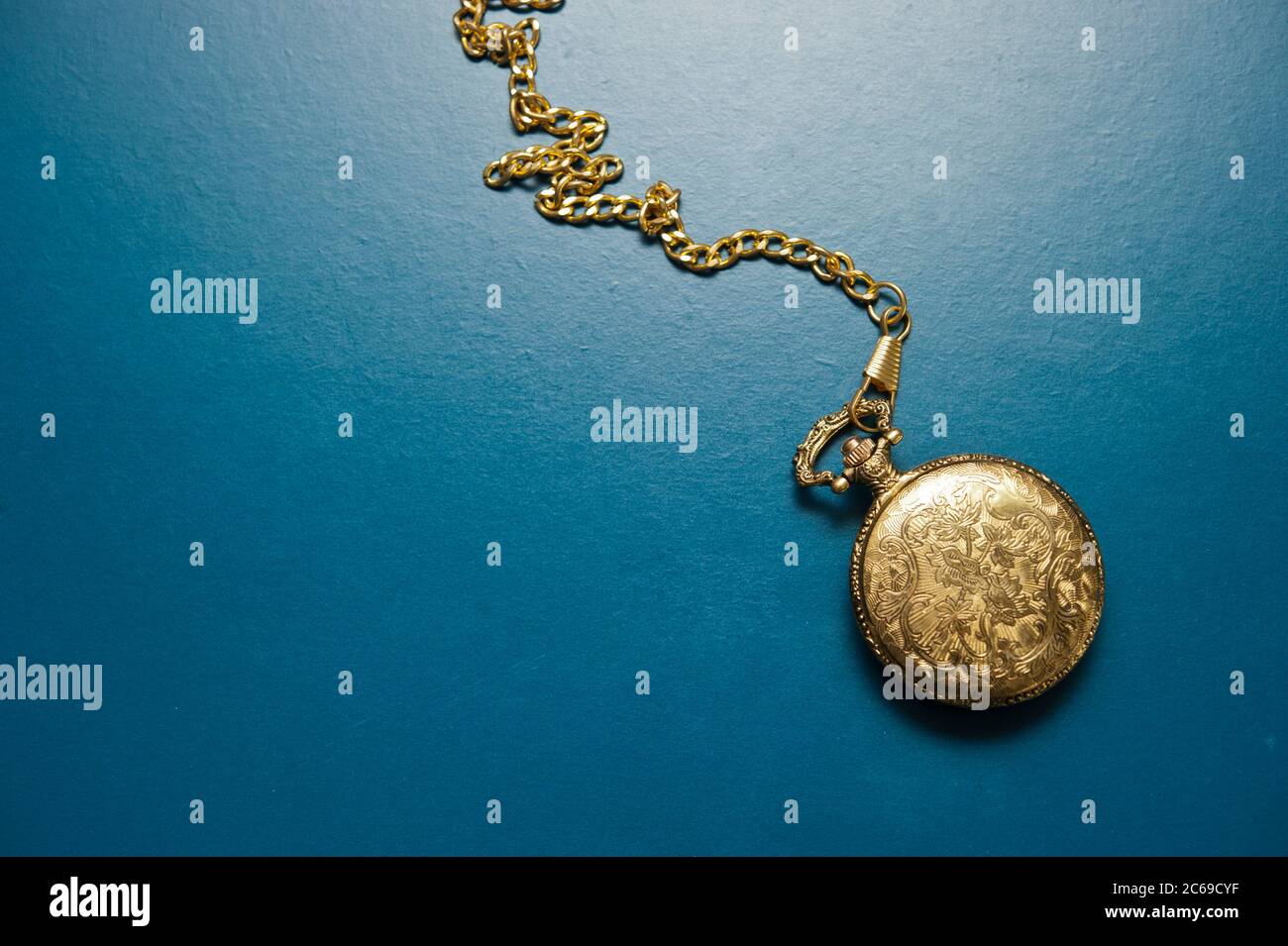 gold hunter case pocket watch Stock Photo Alamy