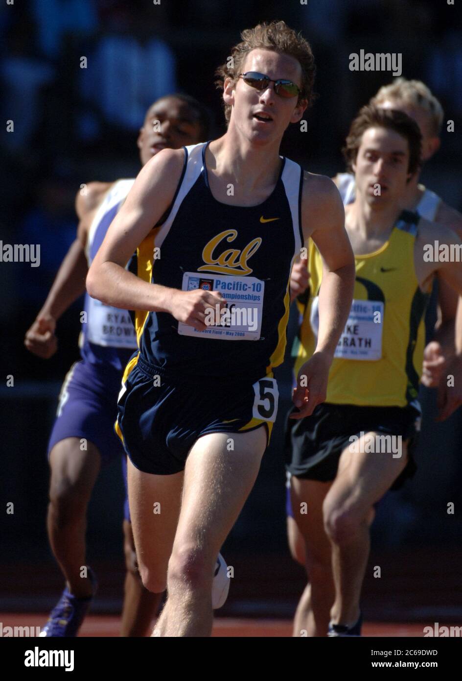 Eugene, United States. 13th May, 2006. Eric Lee of California placed fifth in 800-meter heat in 1:53.78 in the Pacific-10 Conference Track & Field Championships at Hayward Field at the University of Oregon in Eugene, Ore. on Saturday, May 13, 2006. Photo via Credit: Newscom/Alamy Live News Stock Photo