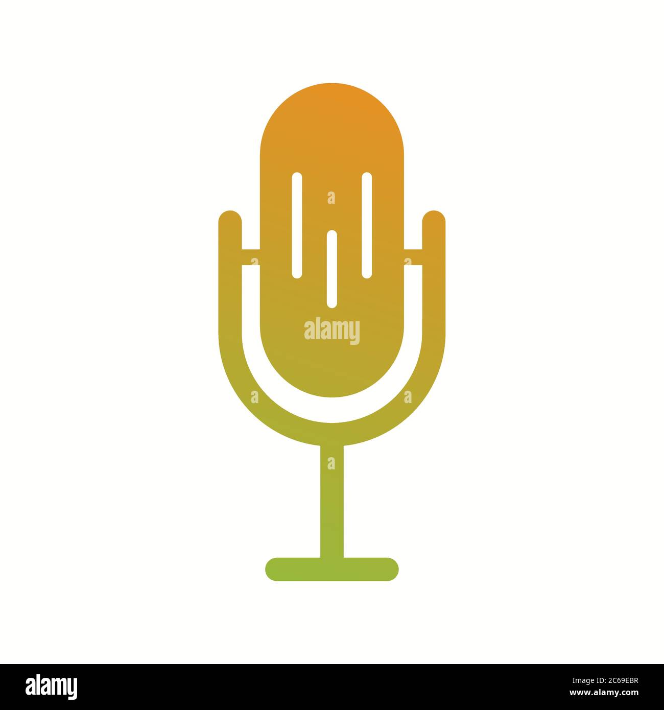 Unique Mic Vector Glyph Icon Stock Vector Image & Art - Alamy