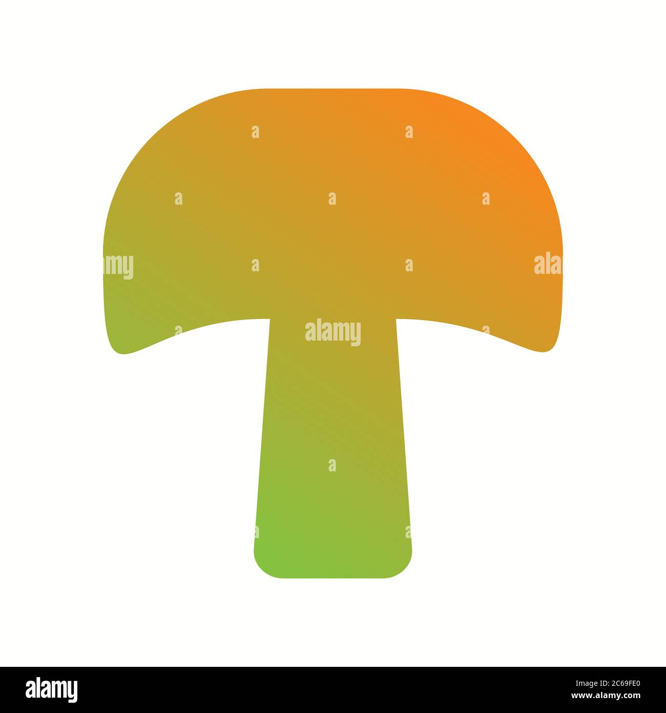 Unique Mushroom Vector Glyph Icon Stock Vector