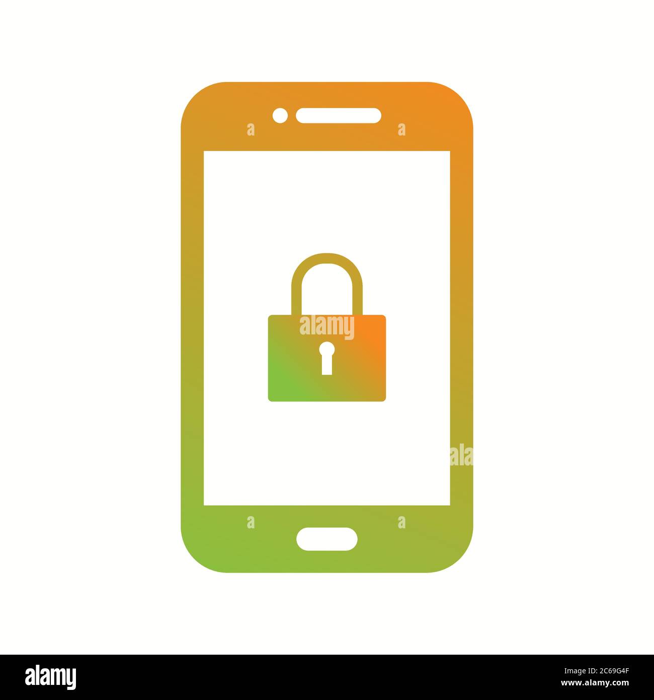 Unique Lock Screen Vector Glyph Icon Stock Vector Image & Art - Alamy