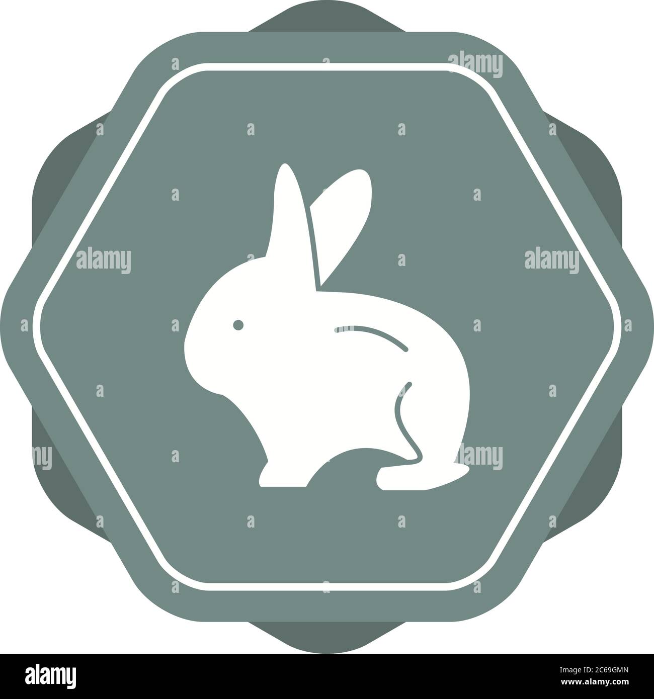 Unique Rabbit Vector Glyph Icon Stock Vector Image & Art - Alamy