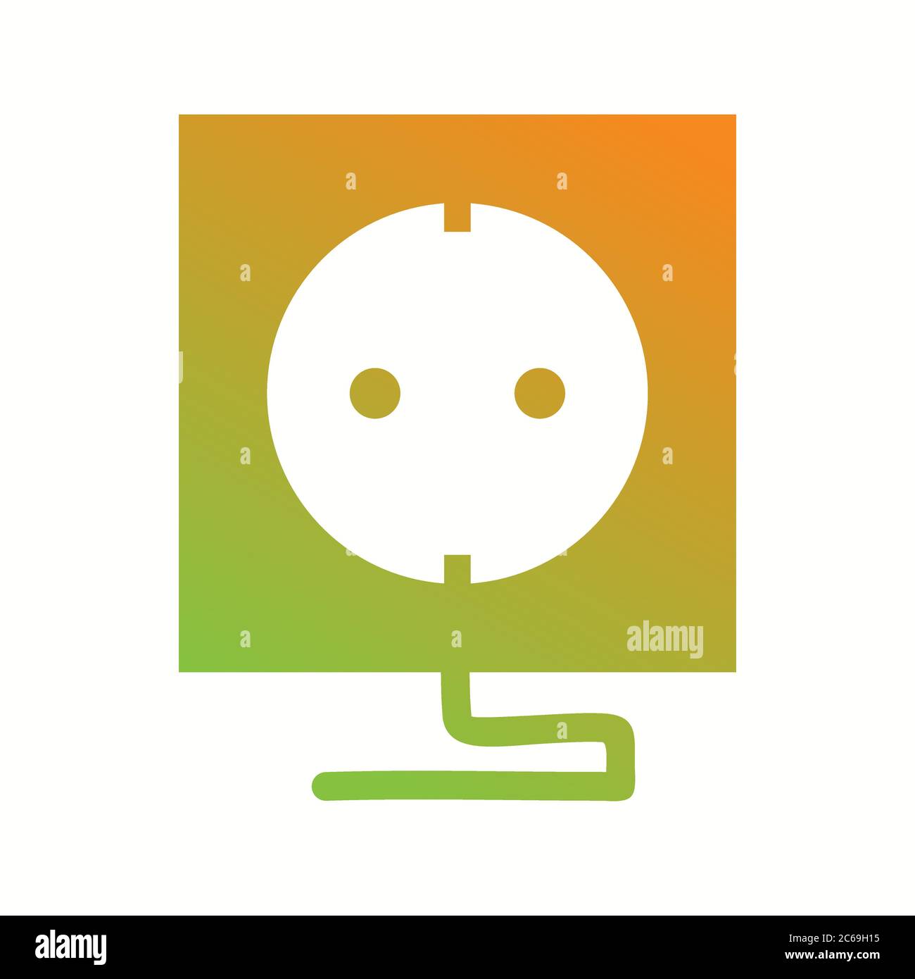 Unique Socket Vector Glyph Icon Stock Vector