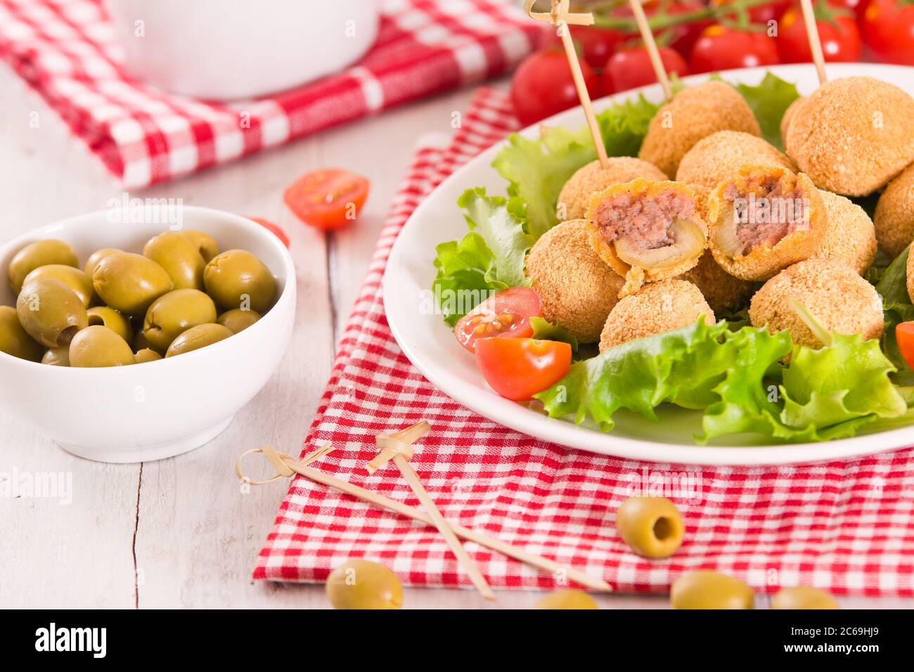 Ascoli stuffed olives Stock Photo Alamy