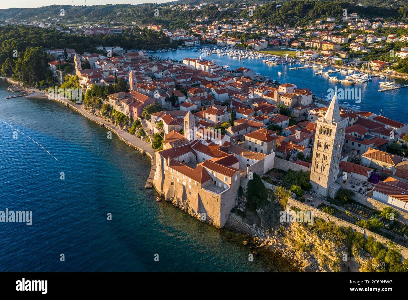 Rab old town Croatia Stock Photo