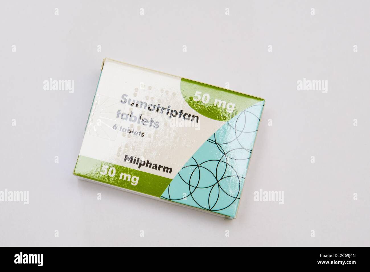 Sumatriptan migraine headache drug packet Stock Photo Alamy