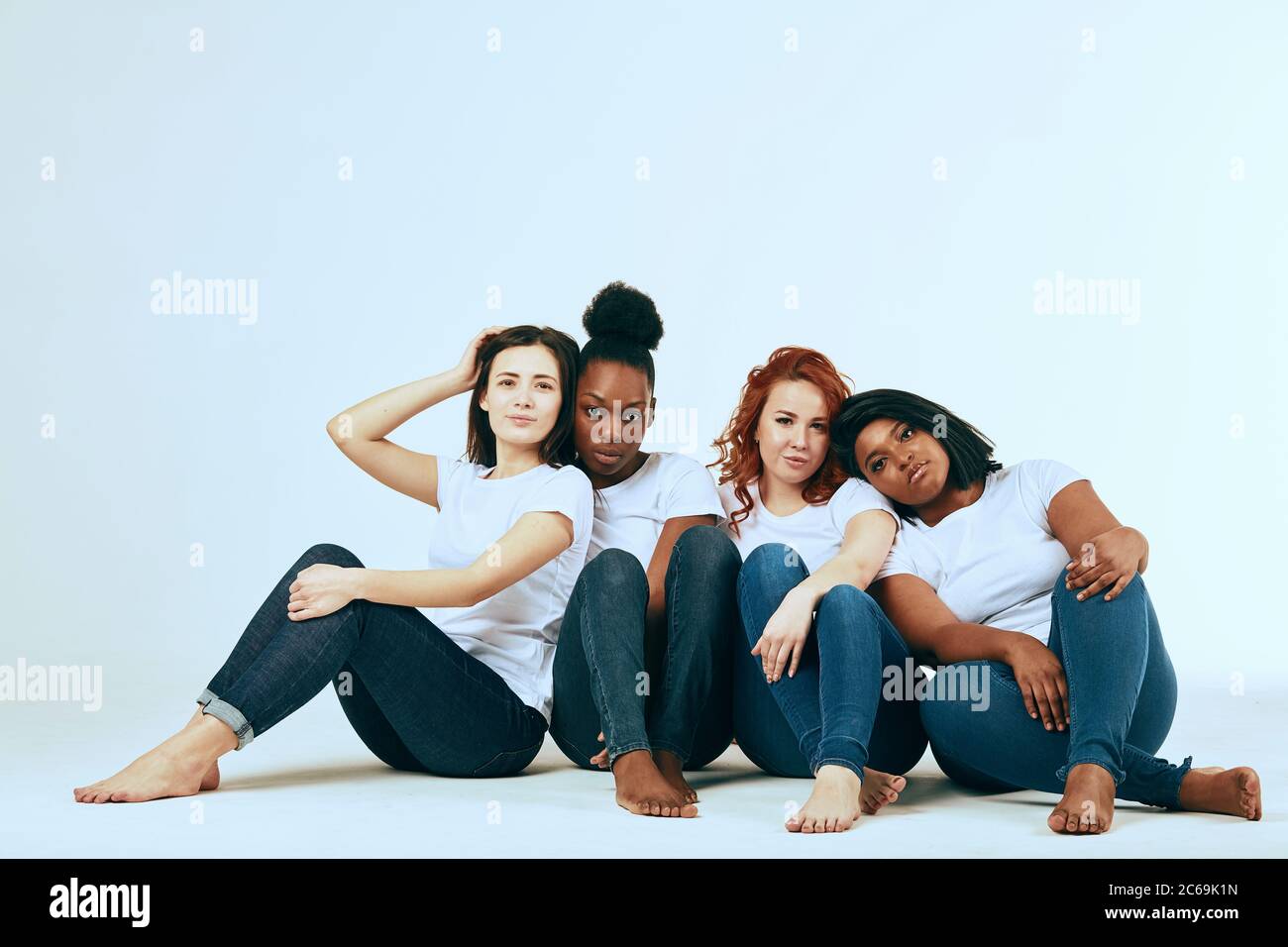 friendship, fashion, body positive, diverse female beauty concept