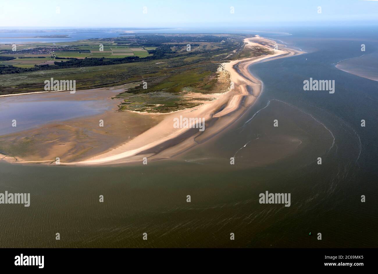 Nature reseve Kwade Hoek near Goeree, a dynamic tidal area, Netherlands, Kwade Hoek Stock Photo