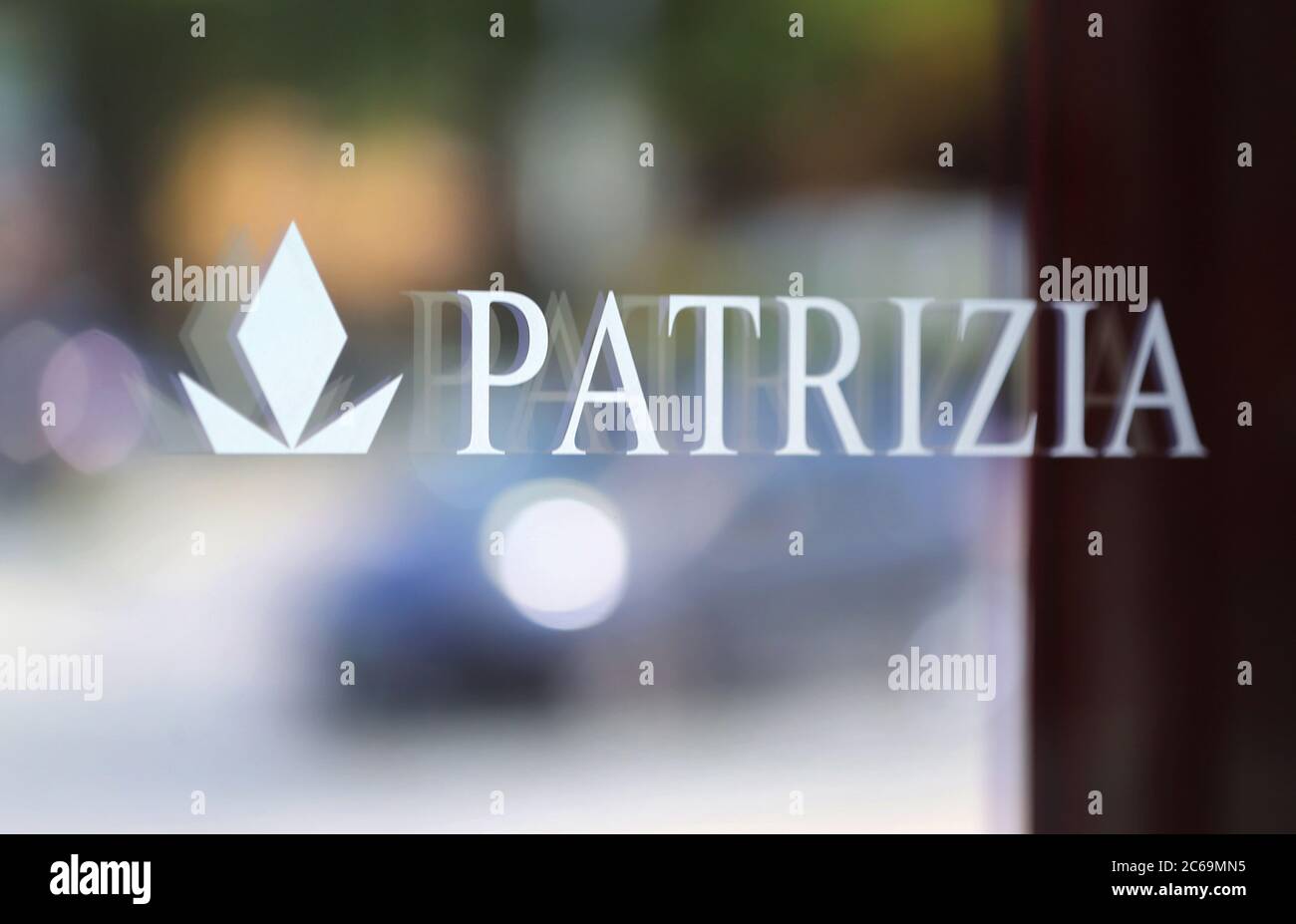 Augsburg, Germany. 01st July, 2020. The logo and lettering of the