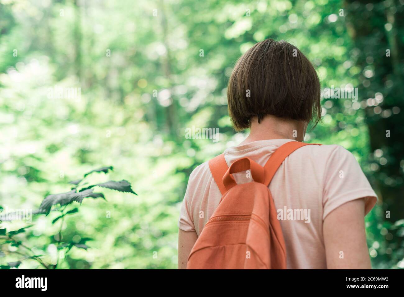 Female rear view hi-res stock photography and images - Alamy
