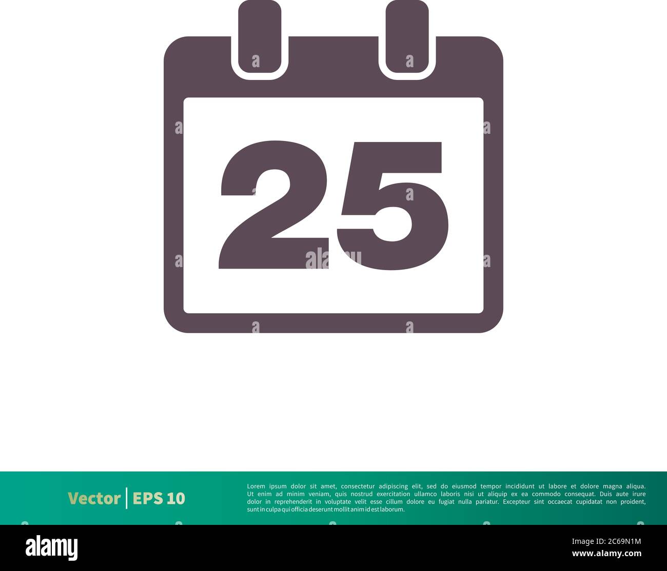 Calendar Icon Vector Logo Template Illustration Design. Editable Vector ...