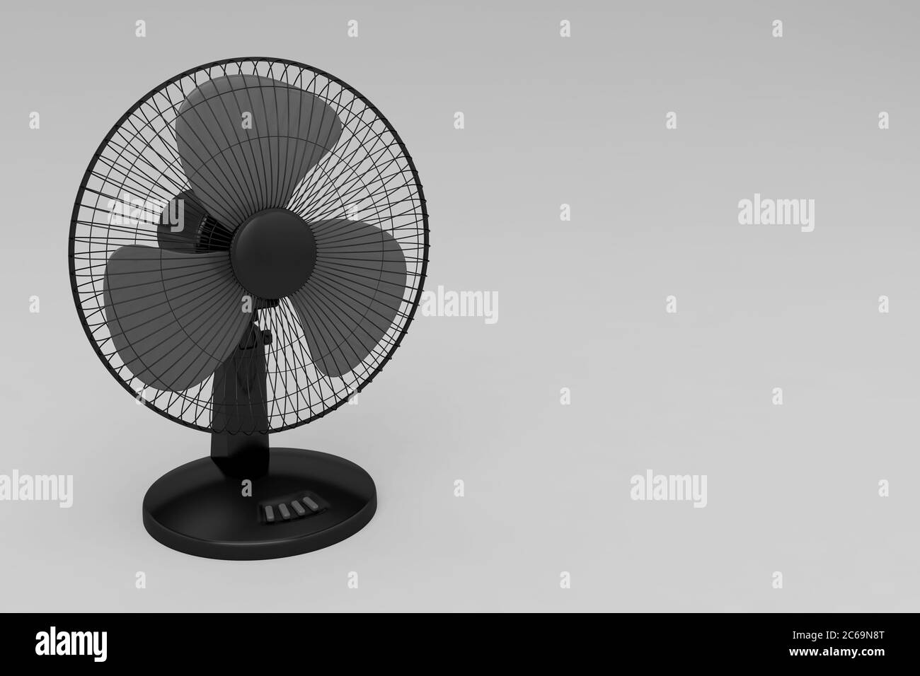 electric fan blown cold wind 3D illustration Stock Photo