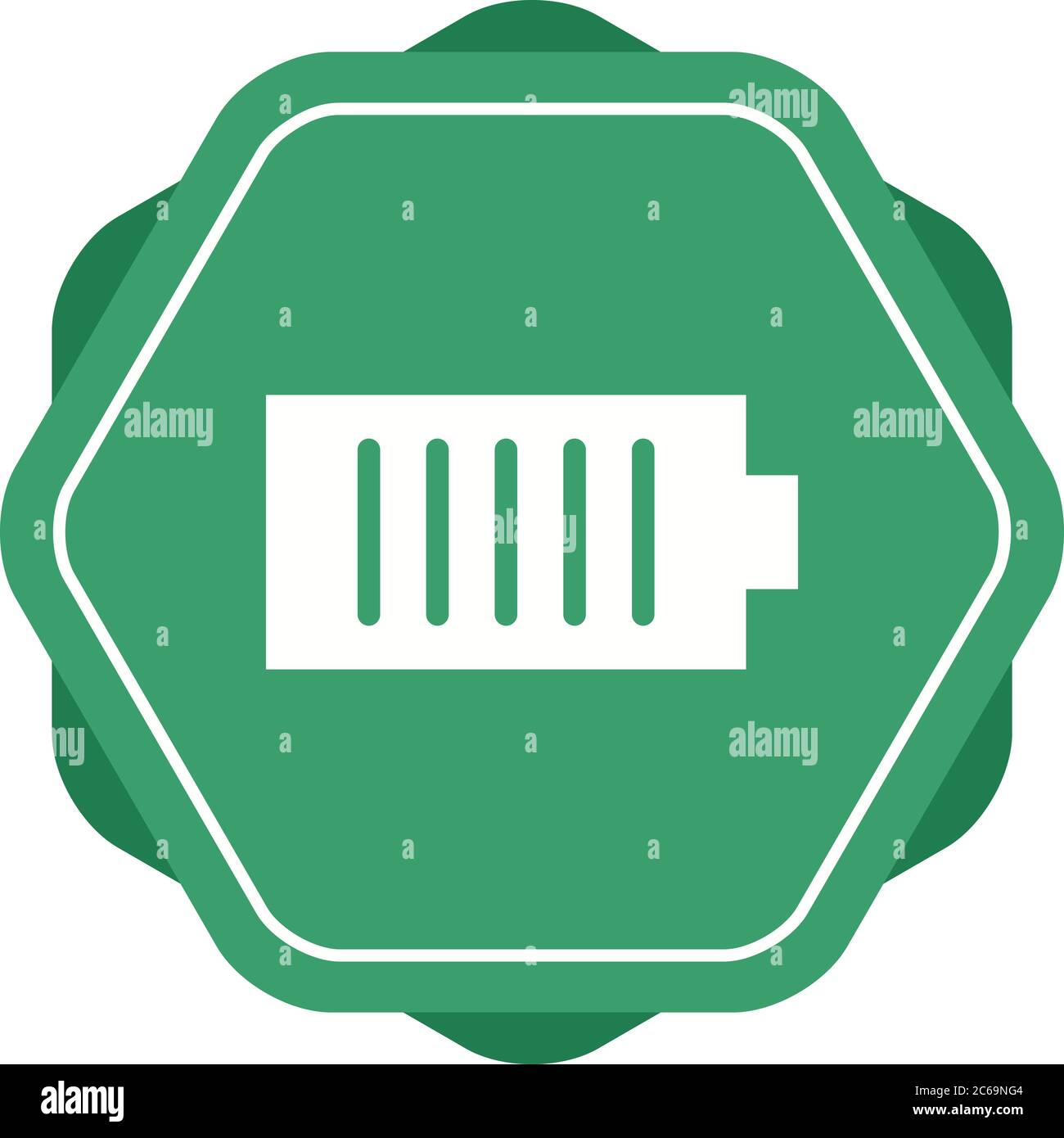 Unique Charging Cell Vector Glyph Icon Stock Vector Image & Art - Alamy