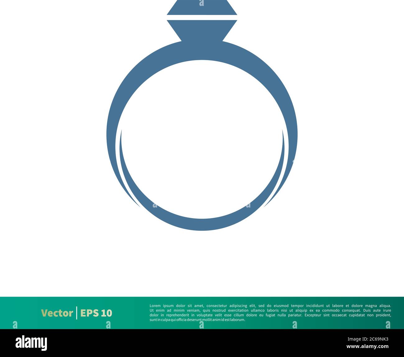 Diamond Ring Icon Vector Logo Template Illustration Design. Editable Vector EPS 10. Stock Vector