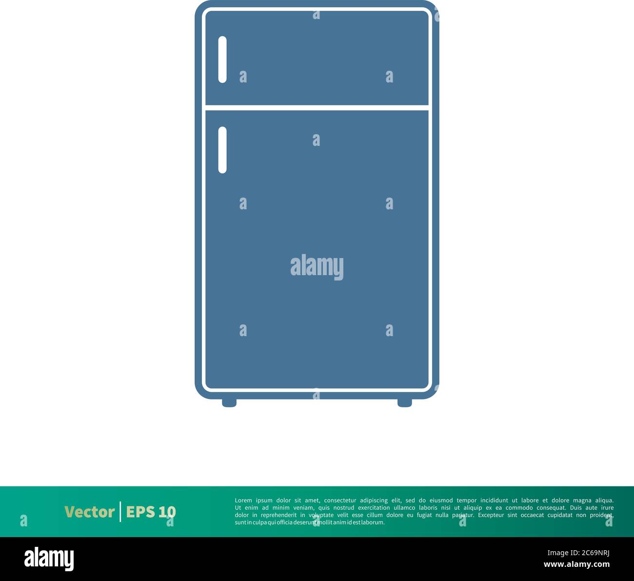 Freezer, Cooler Container Icon Vector Logo Template Illustration Design. Editable Vector EPS 10. Stock Vector