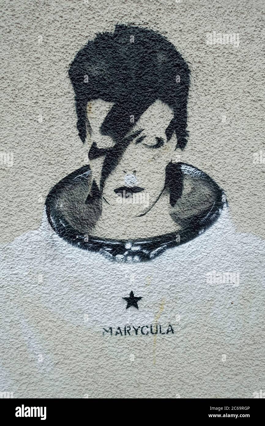 David Bowie Stencil Artist Marycula Berlin Germany Stock Photo Alamy David bowie stencil artist marycula berlin germany stock photo alamy