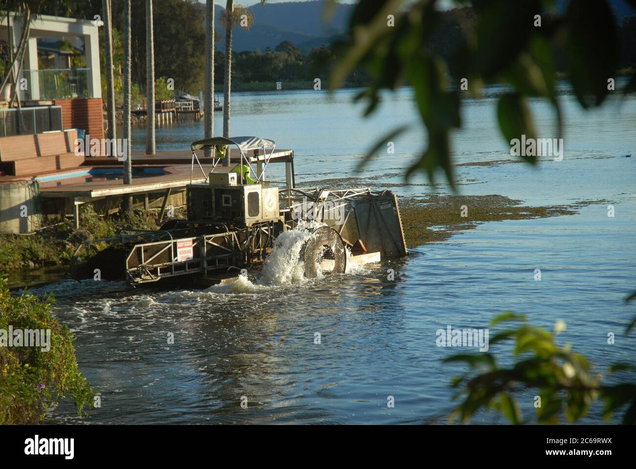 Aquatic weed harvester hires stock photography and images Alamy