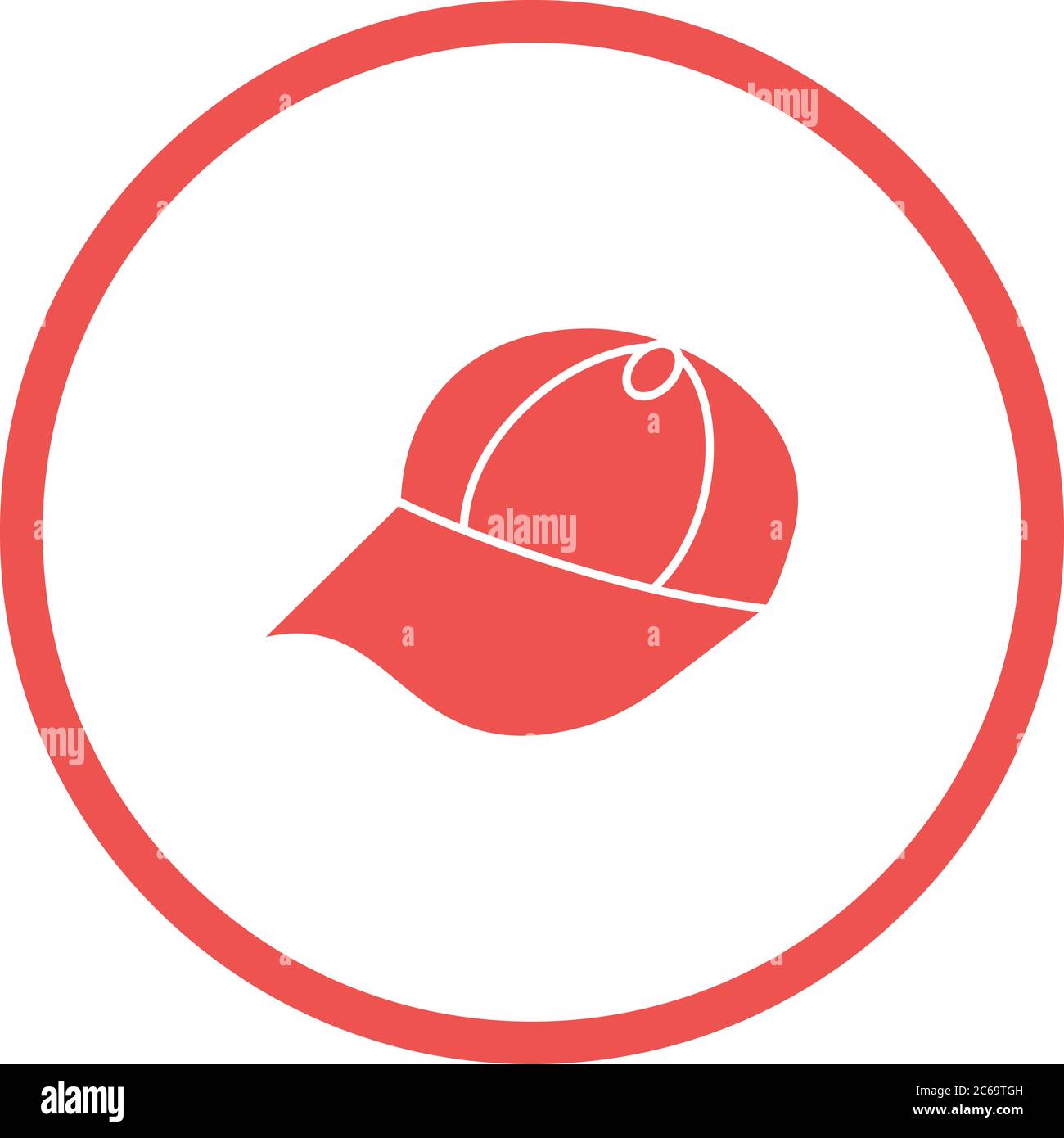 Unique Summer Cap Vector Glyph Icon Stock Vector