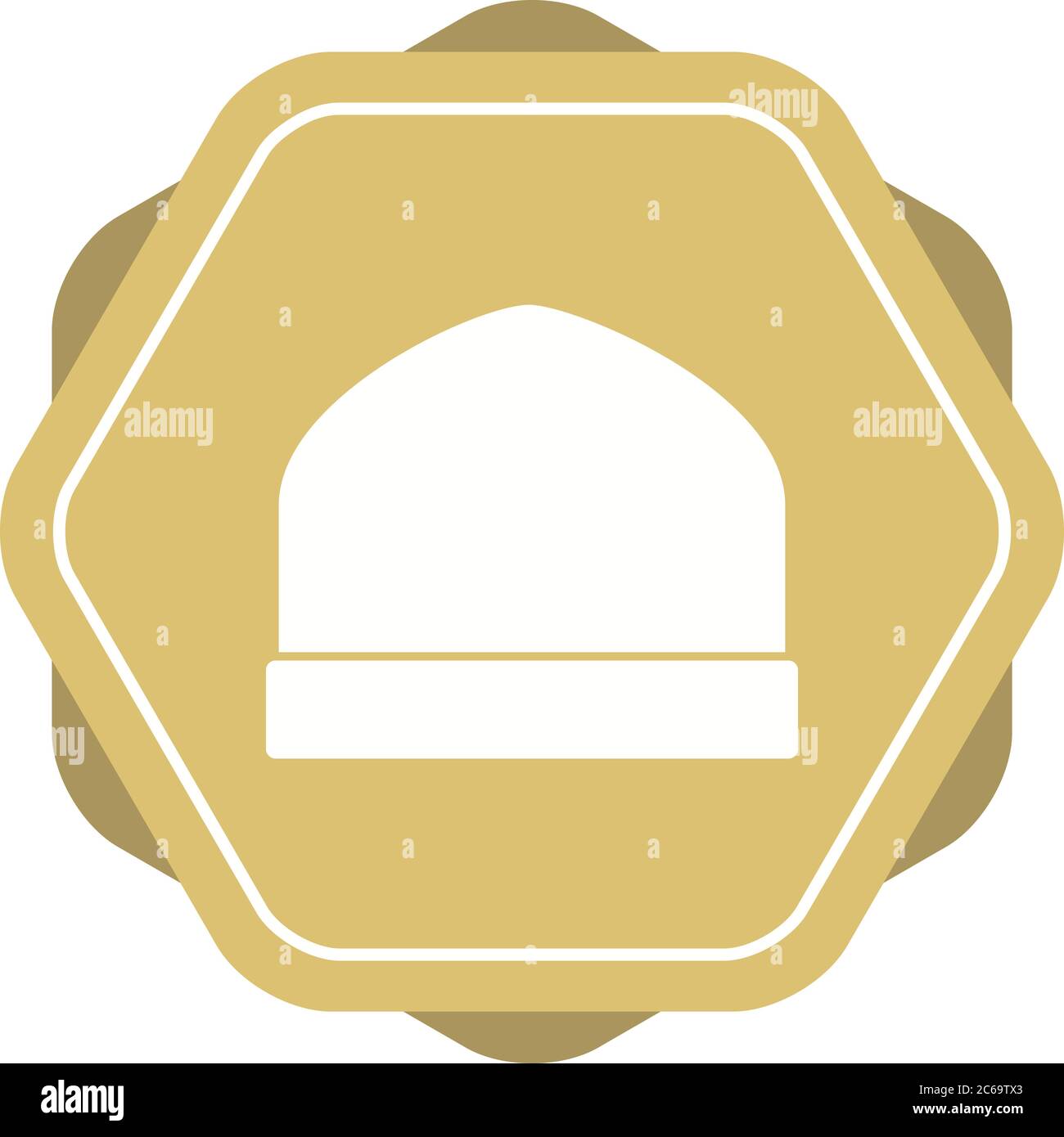 Unique Knitted Cap Vector Glyph Icon Stock Vector