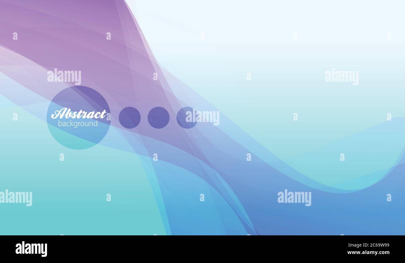 Abstract vector background, transparent waved lines for brochure, website, flyer design. Stock Vector