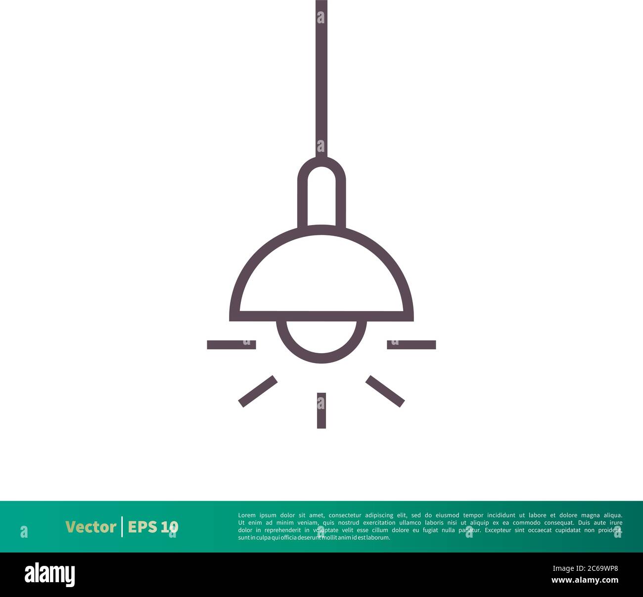 Hanging Lamp Template – Download Vector