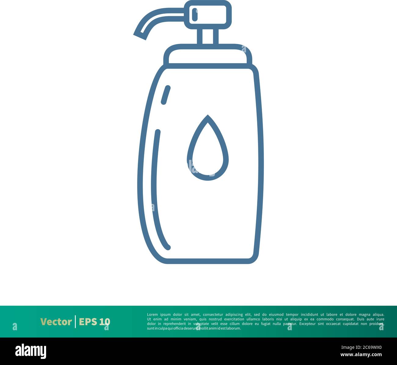 Bottle Soap Icon Vector Logo Template Illustration Design. Editable Vector EPS 10. Stock Vector