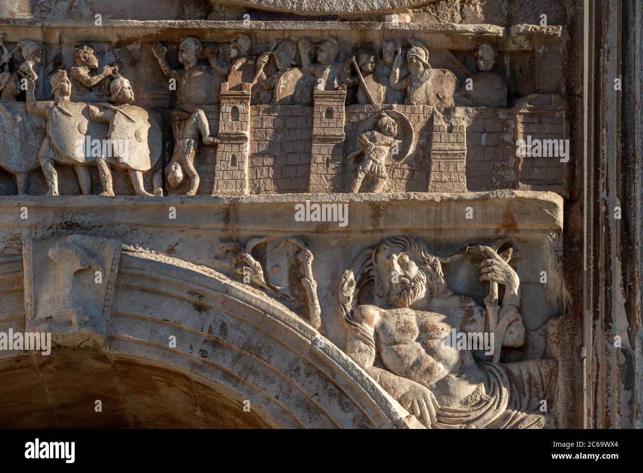 Italy, Lazio, Rome, Arch of Constantine Stock Photo