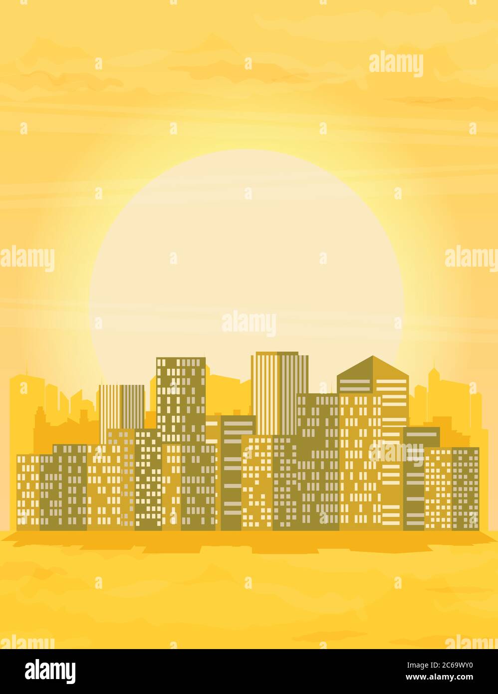 Flat design urban landscape illustration Stock Vector Image & Art - Alamy