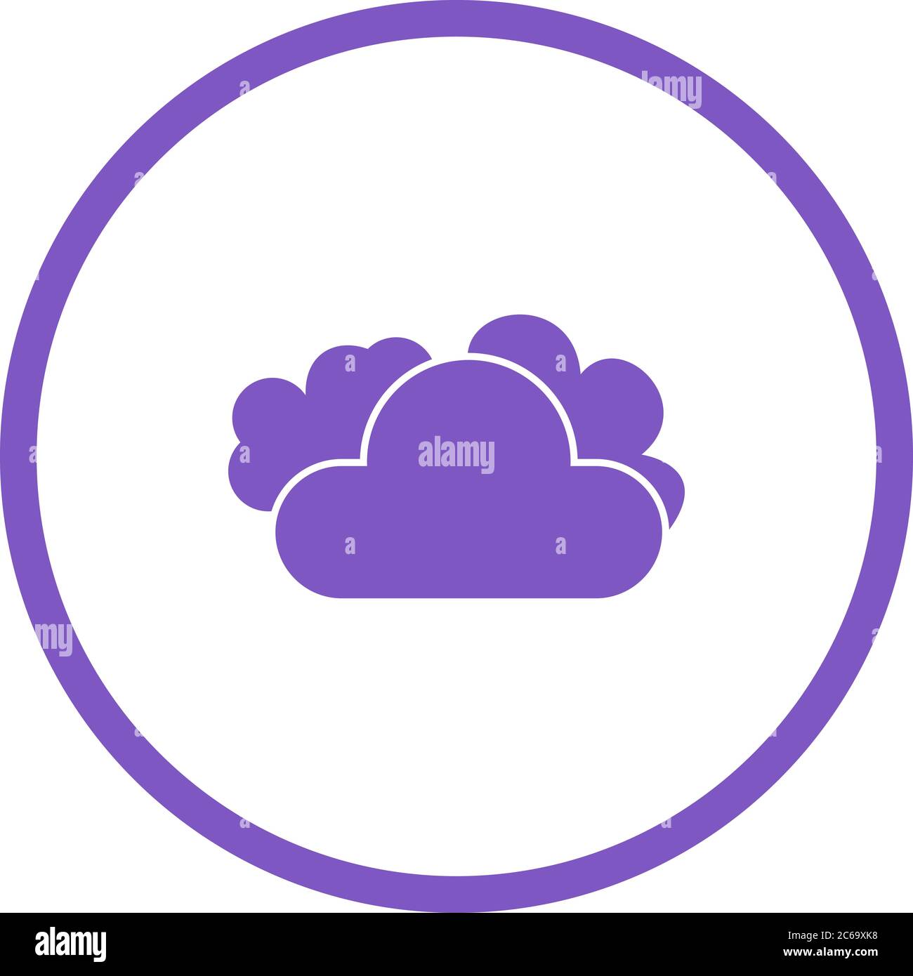 Cloud Unique Vector Glyph Icon Stock Vector Image & Art - Alamy