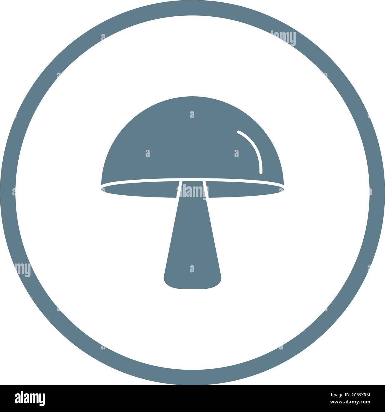 Unique Mushroom Vector Glyph Icon Stock Vector