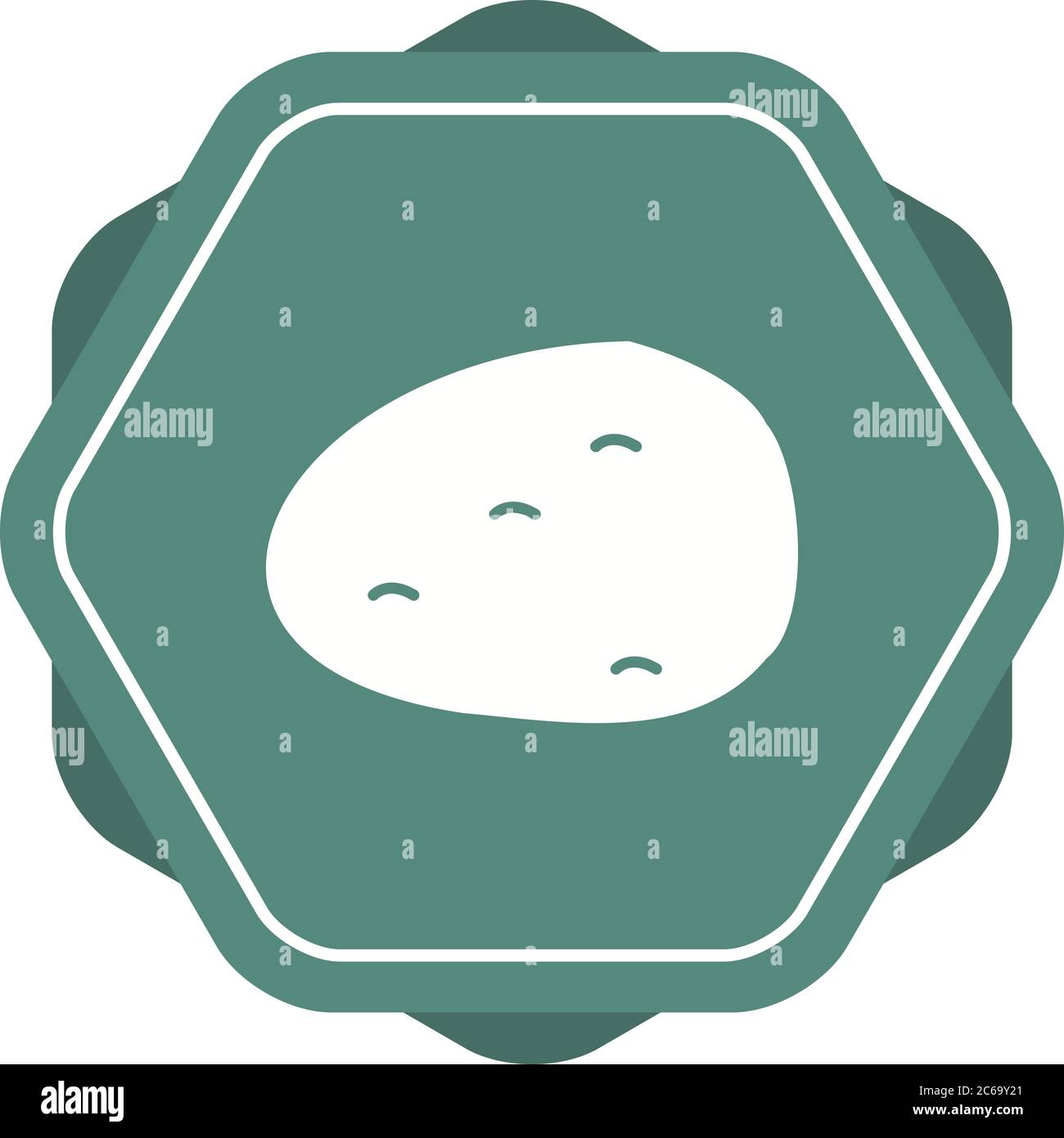 Unique Potato Vector Glyph Icon Stock Vector Image & Art - Alamy