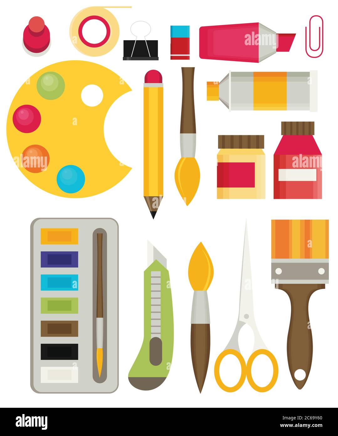 https://c8.alamy.com/comp/2C69Y60/colored-flat-design-vector-illustration-icons-set-of-art-supplies-art-instruments-for-painting-drawing-sketching-isolated-on-bright-stylish-backgro-2C69Y60.jpg