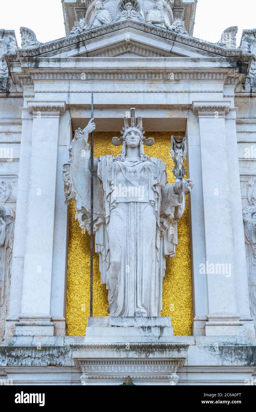 Italy, Lazio, Rome, Vittorio Emanuele II Monument, Altare della Patria, Altar of the Fatherland, Tomb of the Unknown Soldier, Tomba del Milite Ignoto Stock Photo