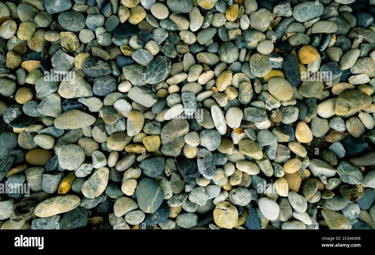 Small Rocks Pattern And Texture Background. Stock Photo, Picture