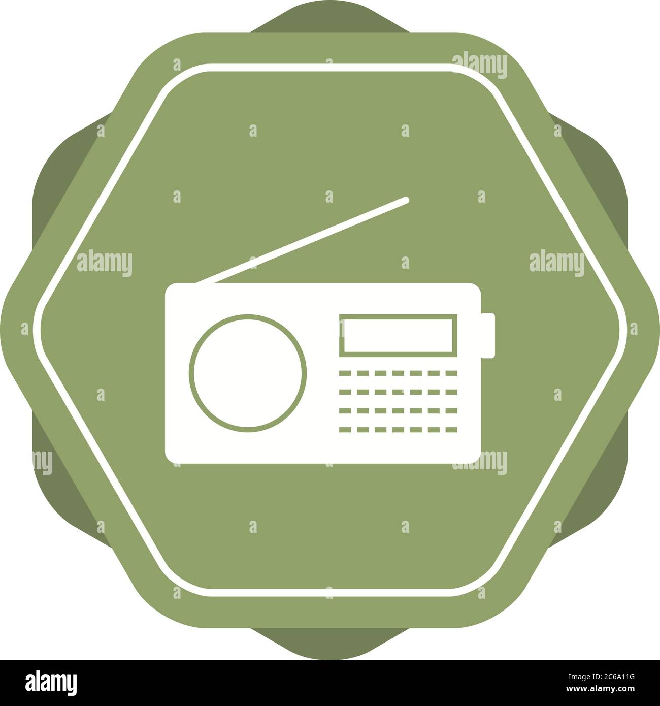 Unique Radio Set Vector Glyph Icon Stock Vector Image & Art - Alamy
