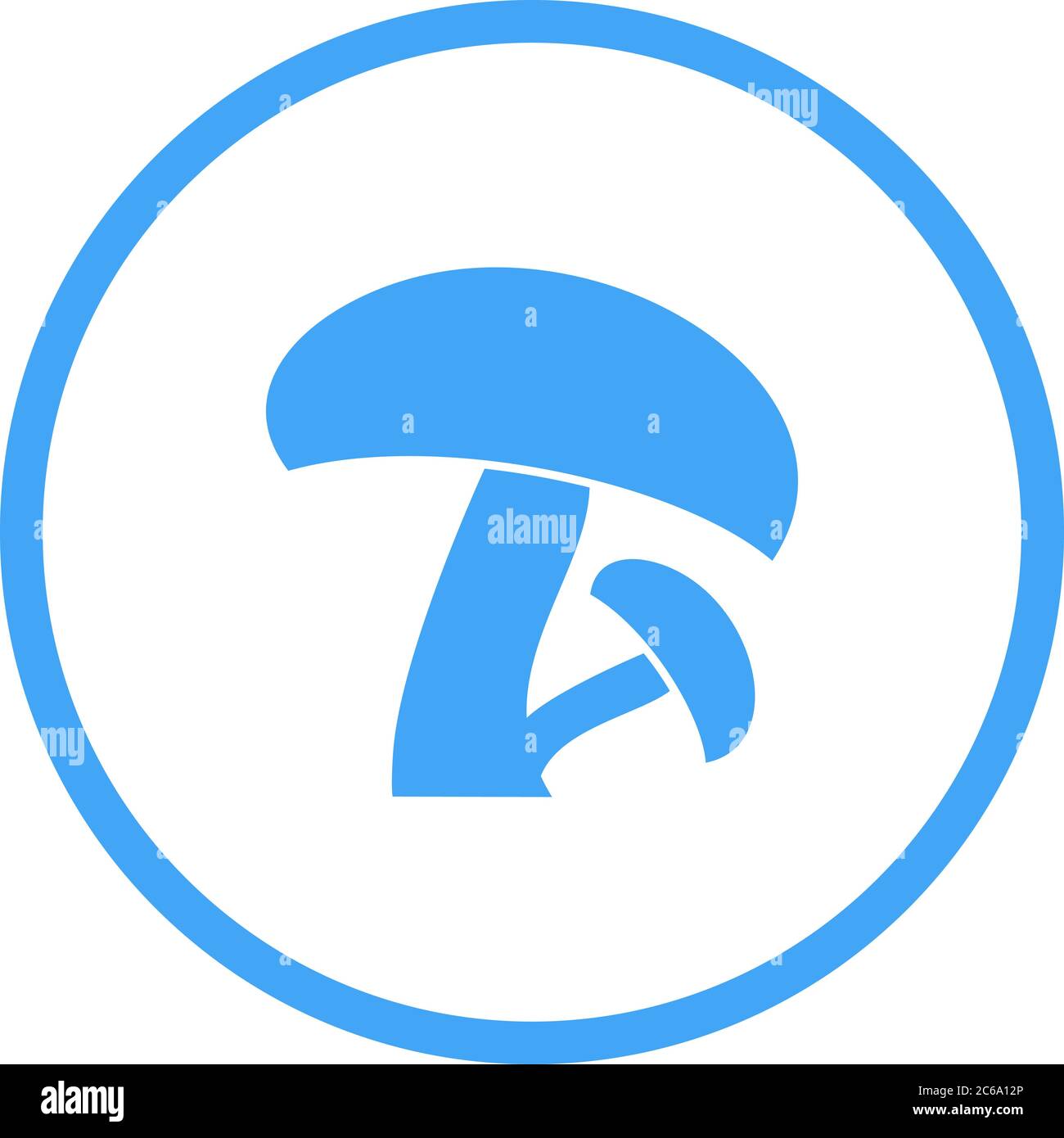 Unique Mushroom Vector Glyph Icon Stock Vector