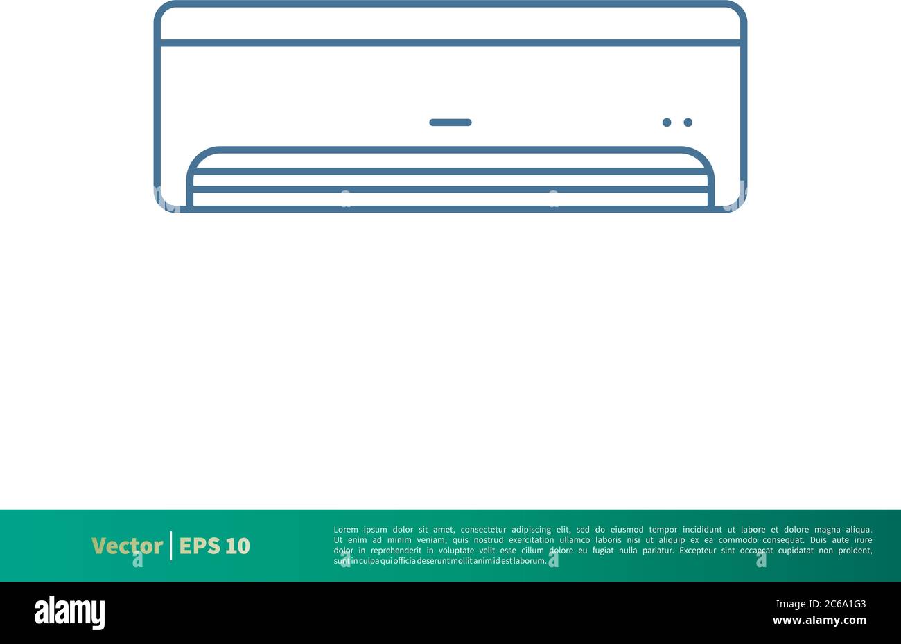 Air Conditioner Icon Vector Logo Template Illustration Design. Editable Vector EPS 10. Stock Vector