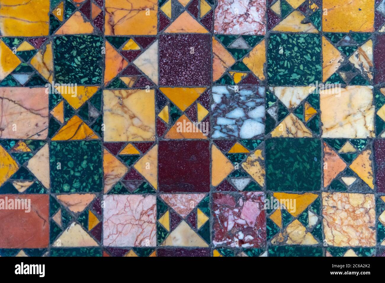 Italy, Rome, Santa Maria in Cosmedin Church, Floor tiles Stock Photo