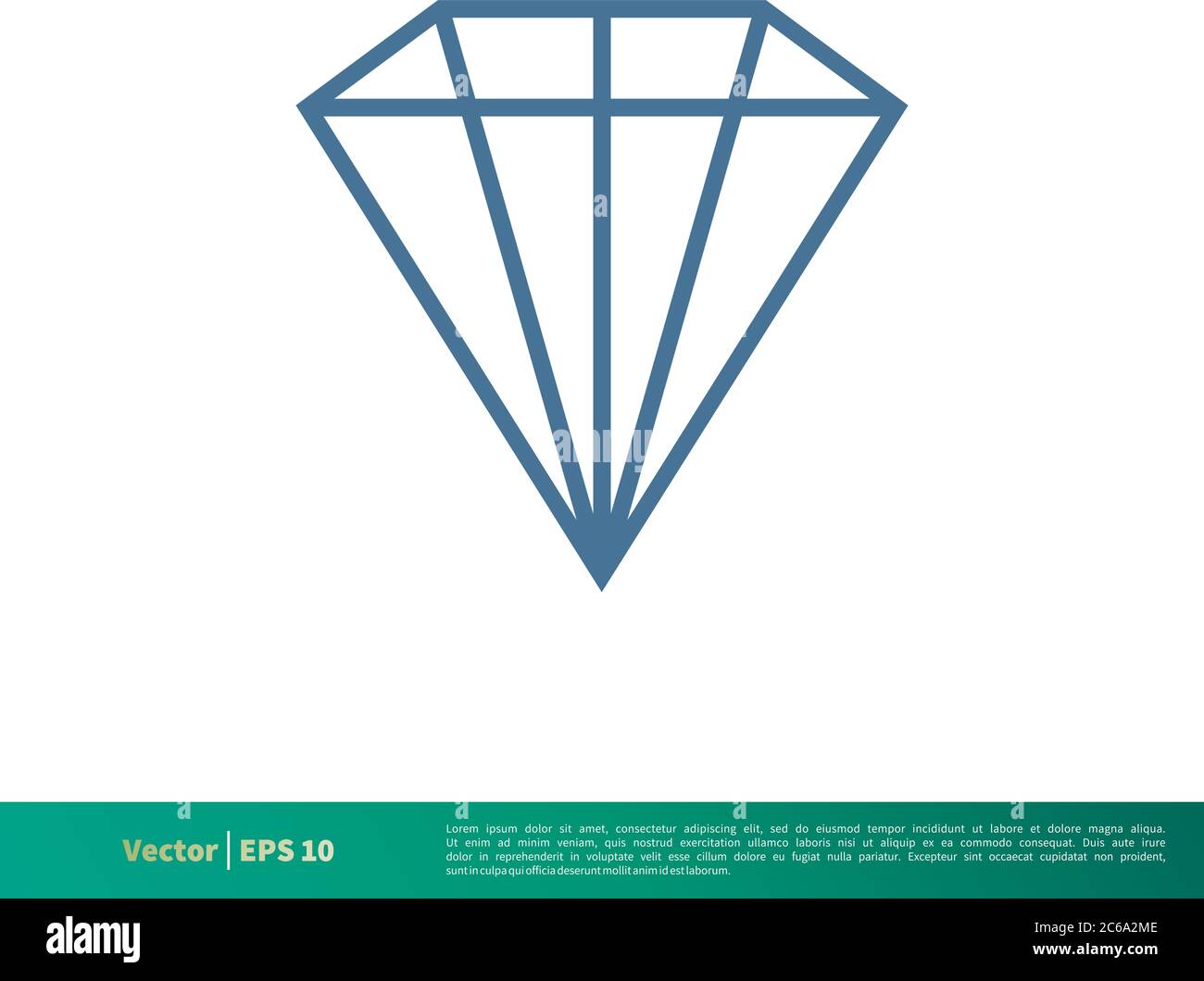 Diamond Icon Vector Logo Template Illustration Design. Editable Vector EPS 10. Stock Vector