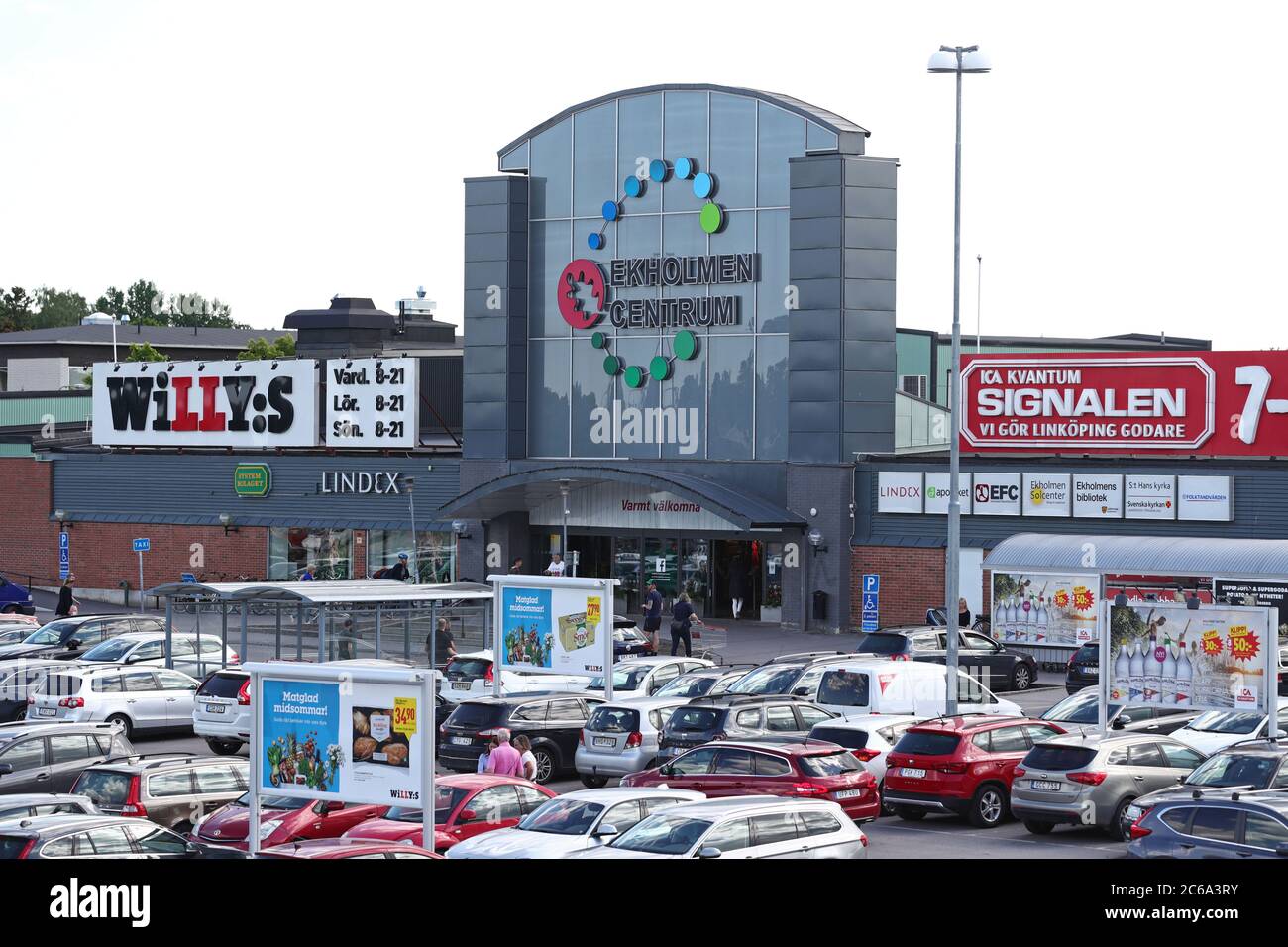 Linkoping, Sweden 20200610 Ekholmen city center in Ekholmen district