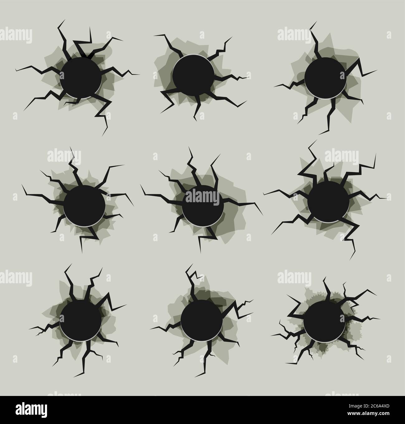 Bullet hole vector vectors hi-res stock photography and images - Alamy
