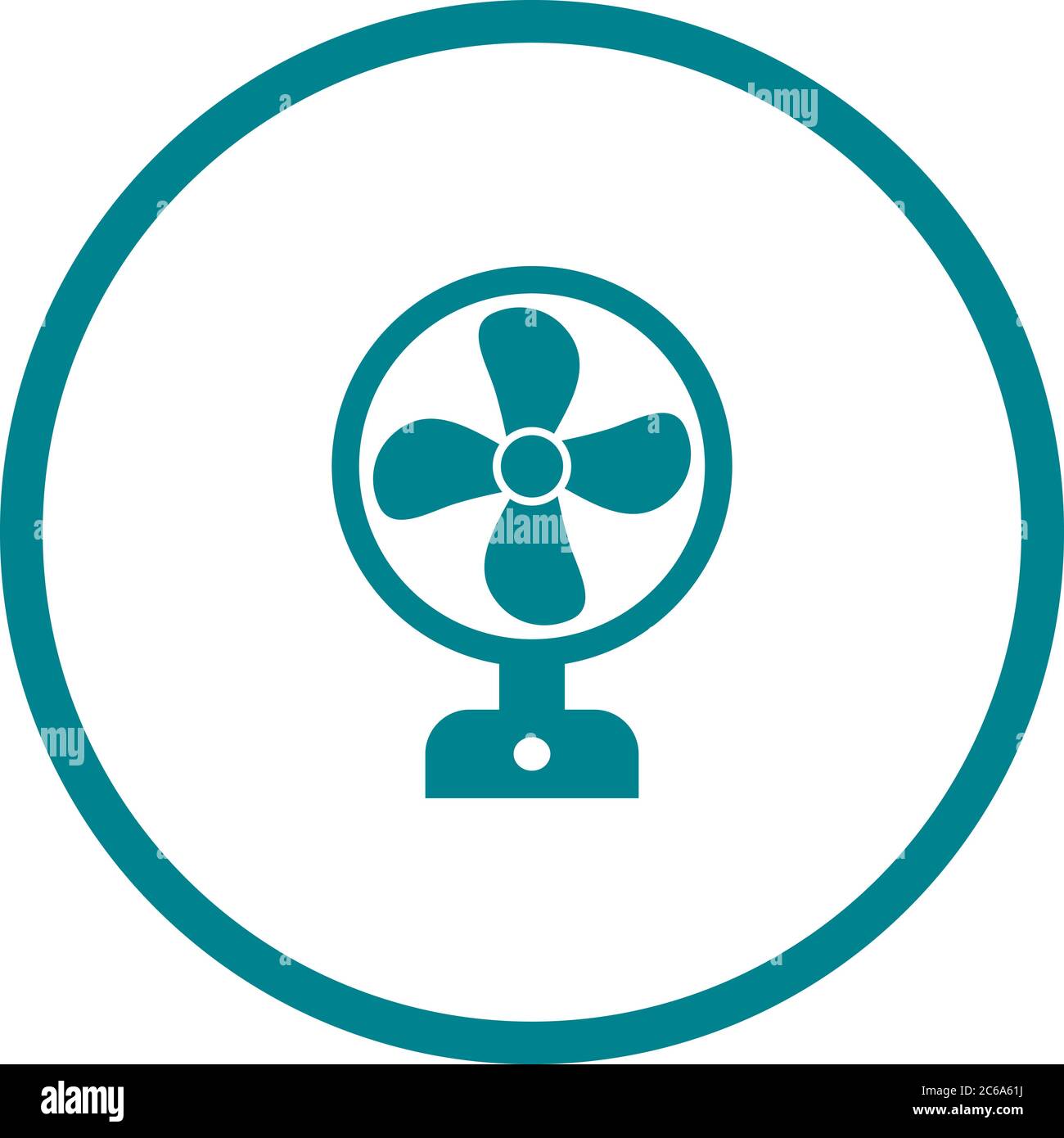 Unique Fan Vector Glyph Icon Stock Vector