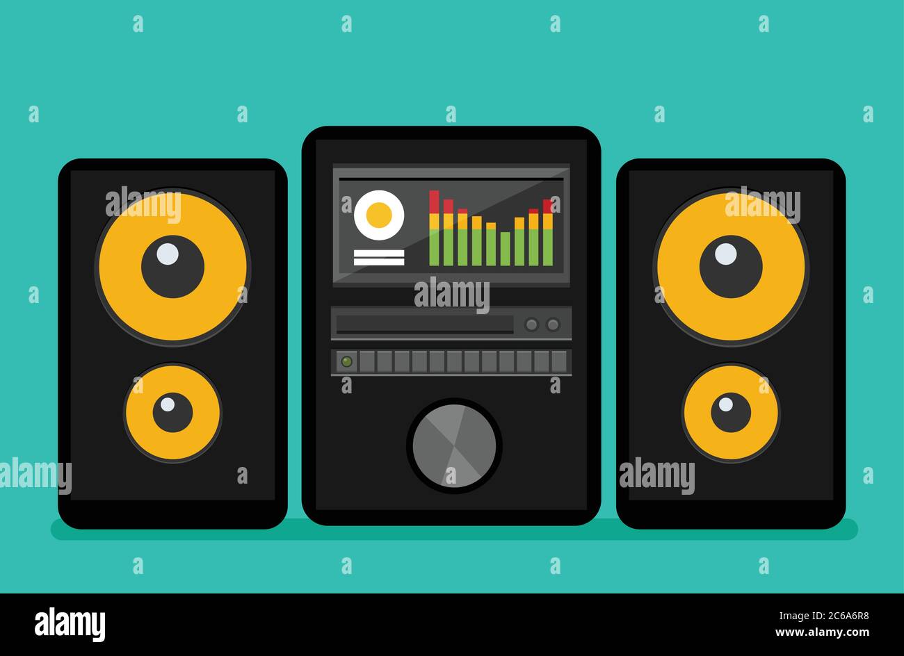 Electronic music home Stock Vector Images Alamy